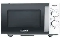 Severin MW 7766 micro-onde Comptoir Micro-ondes grill 20 L 800 W Noir, Acier inoxydable, Blanc