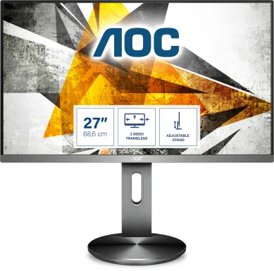 AOC 90 Series I2790PQU/BT écran plat de PC 68,6 cm (27") 1920 x 1080 pixels Full HD LED Noir