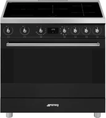 Smeg Symphony C9IMMB2 four et cuisinière Electrique Plaque avec zone à induction Noir