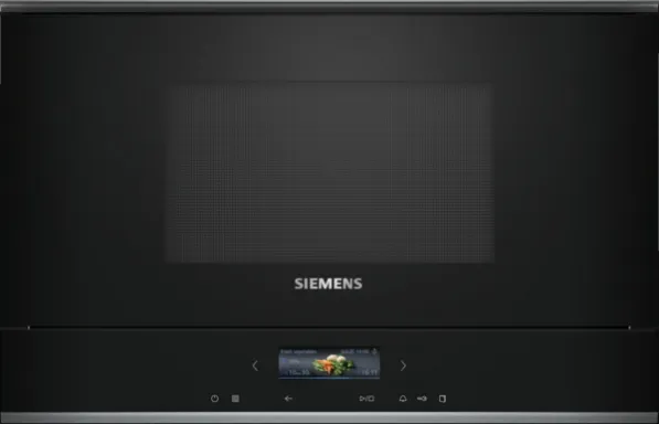 Siemens BF722R1B1 micro-onde Noir Micro-onde simple Intégré 21 L 900 W