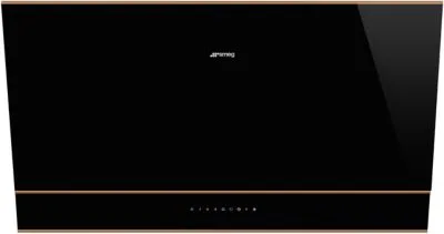 Smeg KV694R hotte Montée au mur Noir 820 m³/h A+