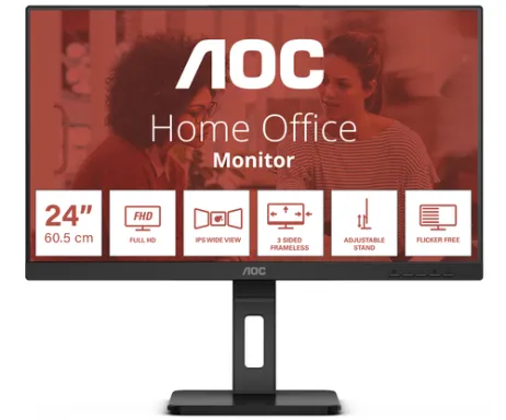 AOC E3 24E3QAF LED display 60,5 cm (23.8") 1920 x 1080 pixels Full HD LCD Noir