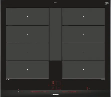 Siemens EX675LYC1E plaque Noir, Acier inoxydable Intégré Plaque avec zone à induction 4 zone(s)