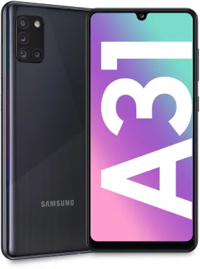 Samsung Galaxy A31 SM-A315G/DS 16,3 cm (6.4") Double SIM 4G USB Type-C 4 Go 64 Go 5000 mAh Noir