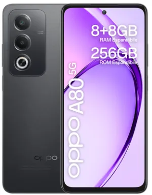 OPPO A80 5G 16,9 cm (6.67") Double SIM Android 14 USB Type-C 8 Go 256 Go 5100 mAh Noir