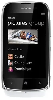 Nokia Lumia 610 9,4 cm (3.7") SIM unique Windows Phone 7.5 3G Micro-USB B 0,25 Go 8 Go 1300 mAh Blanc