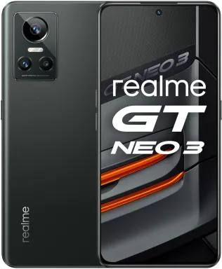 realme GT Neo 3 17 cm (6.7") Double SIM Android 12 5G USB Type-C 12 Go 256 Go 5000 mAh Noir