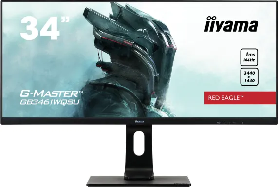 iiyama G-MASTER GB3461WQSU-B1 écran plat de PC 86,4 cm (34") 3440 x 1440 pixels UltraWide Quad HD LED Noir