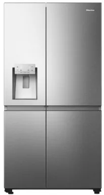 Hisense RS818N4IIE1 frigo américain Pose libre 632 L E Acier inoxydable