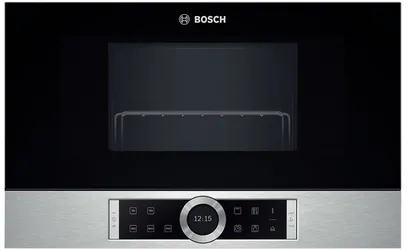 Bosch BER634GS1 micro-onde Intégré Micro-ondes grill 21 L 900 W Noir, Argent