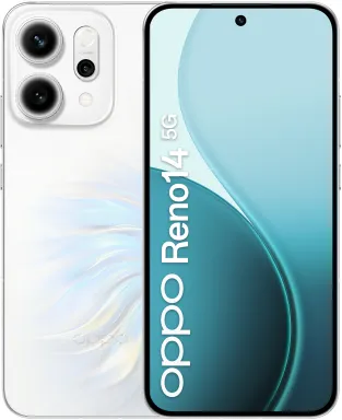 OPPO 14 5G Reno14 5G 16,7 cm (6.59") Double SIM Android 15 USB Type-C 12 Go 512 Go 6000 mAh Blanc