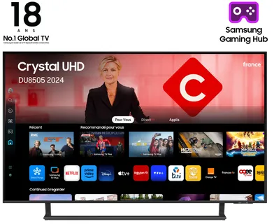 Samsung TV Crystal UHD 50" DU8505 2024, 4K, Smart TV