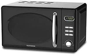 Telefunken MWRN20G micro-onde Comptoir Micro-ondes grill 20 L 700 W Noir, Argent