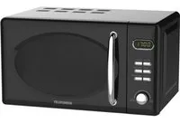 Telefunken MWRN20G micro-onde Comptoir Micro-ondes grill 20 L 700 W Noir, Argent