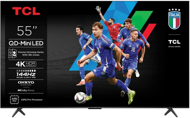 TCL 55C69K TV 139,7 cm (55") 4K Ultra HD Smart TV Wifi Métallique