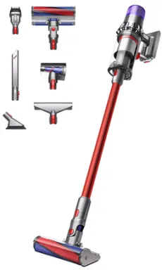 Dyson V11 Fluffy aspirateur de table Nickel, Rouge Sans sac