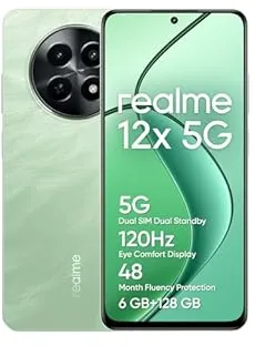 realme 12x 5G 16,9 cm (6.67") Double SIM Android 14 USB Type-C 6 Go 128 Go 5000 mAh Vert