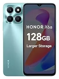 Honor X6a 16,7 cm (6.56") Double SIM Android 13 4G USB Type-C 4 Go 128 Go 5200 mAh Cyan
