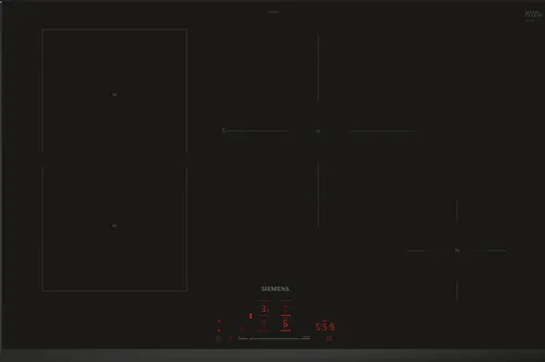 Siemens iQ500 ED851HSB1E plaque Noir Intégré 80 cm Plaque avec zone à induction 4 zone(s)