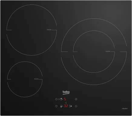 Beko HII63402MT plaque Noir Intégré 60 cm Plaque avec zone à induction 3 zone(s)