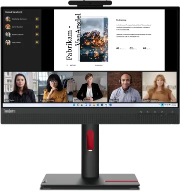 Lenovo ThinkCentre Tiny-In-One 22 Gen 5 LED display 54,6 cm (21.5") 1920 x 1080 pixels Full HD Écran tactile Noir