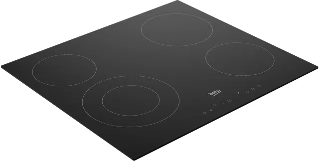Beko HIC64402E plaque Noir Intégré 58 cm Halogène 4 zone(s)