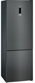 Siemens iQ300 KG49NXXEA réfrigérateur-congélateur Pose libre 438 L E Noir, Acier inoxydable