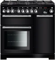 Falcon EDL90DFBL-C-FRA four et cuisinière Electrique Gaz Noir A