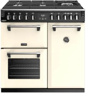 Stoves Richmond S900 DF GTG DeLuxe Cuisinière Electrique Gaz Noir, Crème A