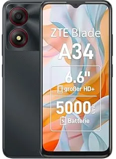 ZTE Blade A34 16,8 cm (6.6") 4G 8 Go 64 Go 5000 mAh Gris