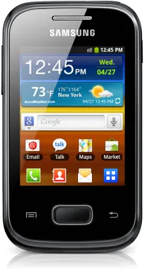 Samsung Galaxy Pocket 7,11 cm (2.8") SIM unique Android 2.3 3G Micro-USB B 3 Go 1200 mAh Noir
