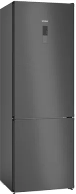 Siemens iQ300 KG49NXXCF réfrigérateur-congélateur Pose libre 440 L C Noir, Acier inoxydable