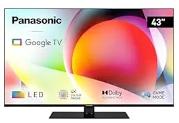 Panasonic TN-50W70AEZ 109,2 cm (43") 4K Ultra HD Smart TV Wifi Noir