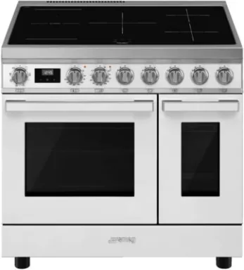 Smeg Master CUISINIERE CPF92IMWH Cuisinière Electrique Plaque avec zone à induction Blanc A