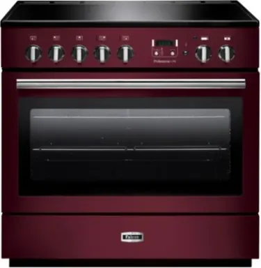 Falcon Professional+ FX 90 Cuisinière Electrique Plaque avec zone à induction Noir, Bordeaux, Chrome A