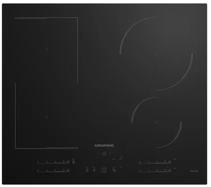 Grundig GIEI627474PN plaque Noir Intégré 60 cm Plaque avec zone à induction 4 zone(s)