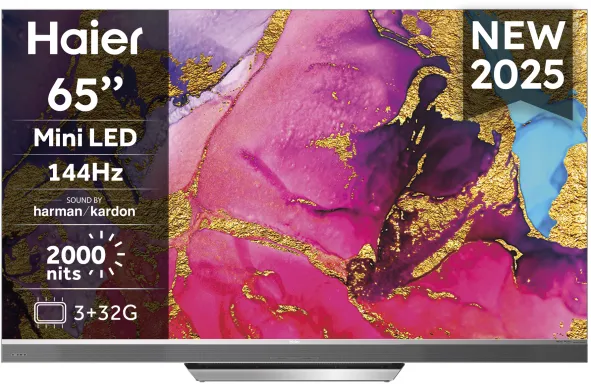 Haier H65M95EUX 165,1 cm (65") 4K Ultra HD Smart TV Wifi Noir 2000 cd/m²
