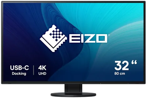 EIZO FlexScan EV3285-BK LED display 80 cm (31.5") 3840 x 2160 pixels 4K Ultra HD Noir