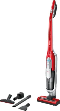 Bosch BBH7PET aspirateur balai et balai électrique Batterie Sec Filtre hygiénique Sans sac Gris, Rouge