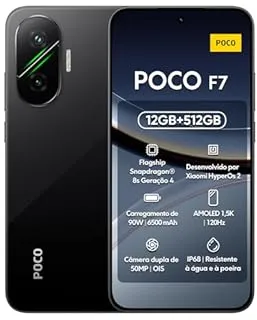 POCO F7 5G 17,4 cm (6.83") Double SIM Android 15 USB Type-C 12 Go 512 Go 6500 mAh Noir