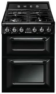 Smeg TR62BL four et cuisinière Electrique Gaz Noir A