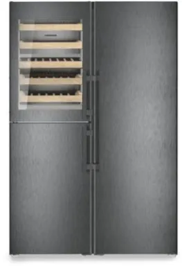Liebherr XRCbs 5295 frigo américain Pose libre 386 L D Noir