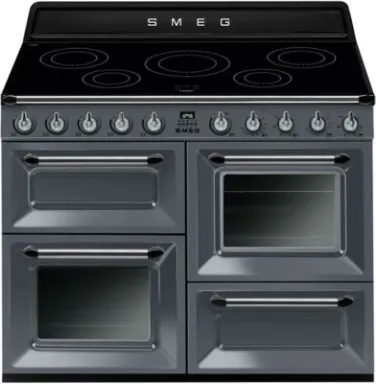 Smeg TR4110IGR2 four et cuisinière Electrique Plaque avec zone à induction Gris A