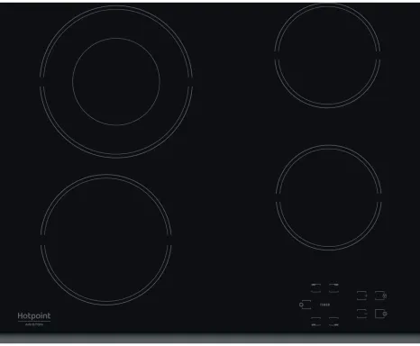Hotpoint HR 632 B Noir Intégré 58 cm Céramique 4 zone(s)