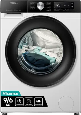 Hisense WD3S9043BW3 machine à laver avec sèche linge Pose libre Charge avant Blanc D