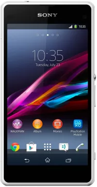 Sony Xperia Z1 Compact 10,9 cm (4.3") SIM unique Android 4.3 4G Micro-USB B 2 Go 16 Go 2300 mAh Blanc