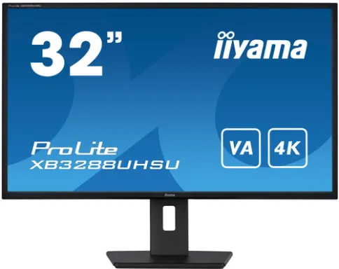 iiyama ProLite XB3288UHSU-B5 écran plat de PC 80 cm (31.5") 3840 x 2160 pixels 4K Ultra HD LCD Noir