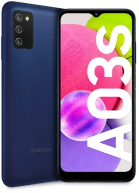 Samsung Galaxy A03s SM-A037GZBNEUE smartphone 16,5 cm (6.5") Double SIM Android 11 4G USB Type-C 3 Go 32 Go 5000 mAh Bleu