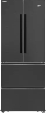 Beko GNE490I31ZXRN frigo américain Pose libre 485 L F Noir