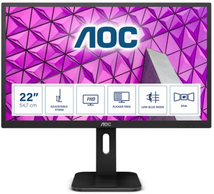 AOC P1 22P1 écran plat de PC 54,6 cm (21.5") 1920 x 1080 pixels Full HD LED Noir